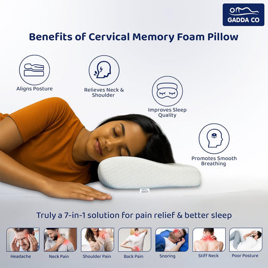 Foam Pillow for Neck Pain Relief